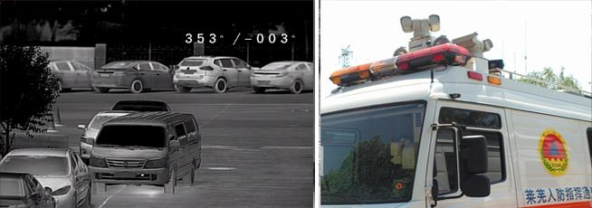 Vehicle Vision Dual Thermal Camera , Long Distance Waterproof Camera