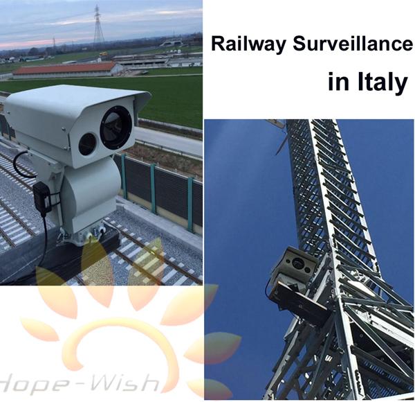 Railway Surveillance Dual Thermal Camera With PTZ Infrared Monitoring