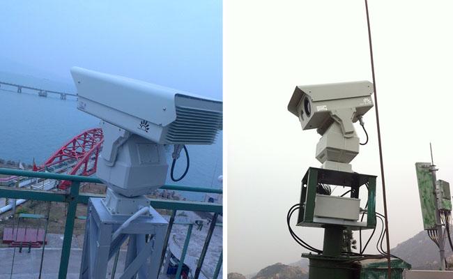 Long Distance Dual Thermal Imaging Camera , PTZ Night Vision Security Camera