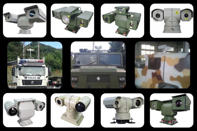 PTZ Surveillance Long Range Vehicle Mounted Dual Thermal Imaging Camera