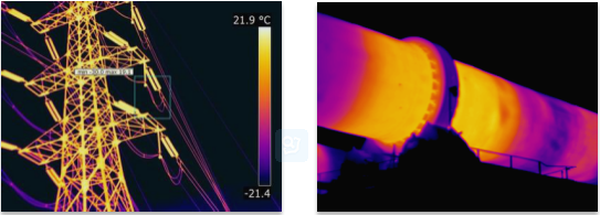 Frame Rate 25Hz Thermal Imaging Camera FCC Temperature Measurement  UFPA Detector