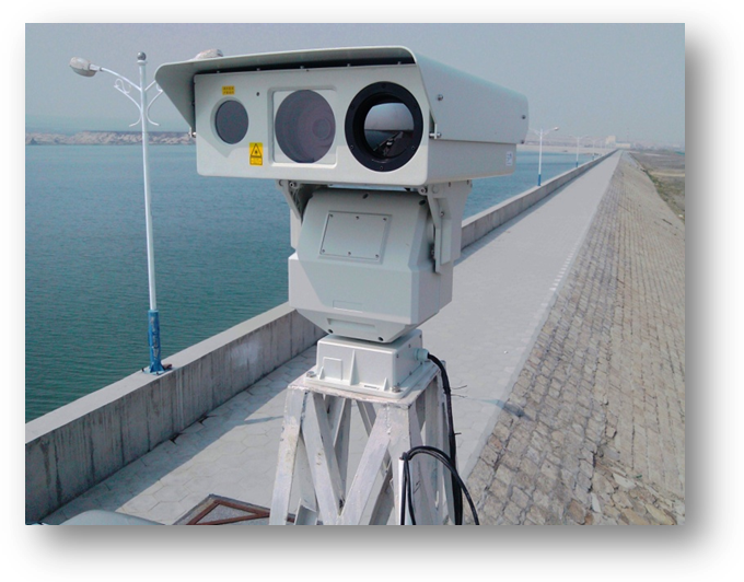 10KM PTZ Infrared Thermal Surveillance System With Long Range IP Camera
