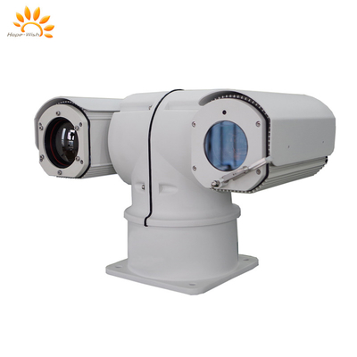Precision Infrared PTZ Camera Dual Sensor T Shape Thermal Camera Laser IP67 Rated With 360 Degree Pan Range