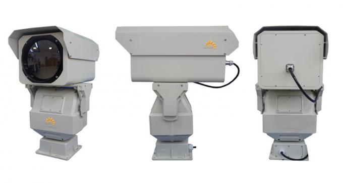 PTZ Long Range Thermal Security Camera With Optical Zoom Lens