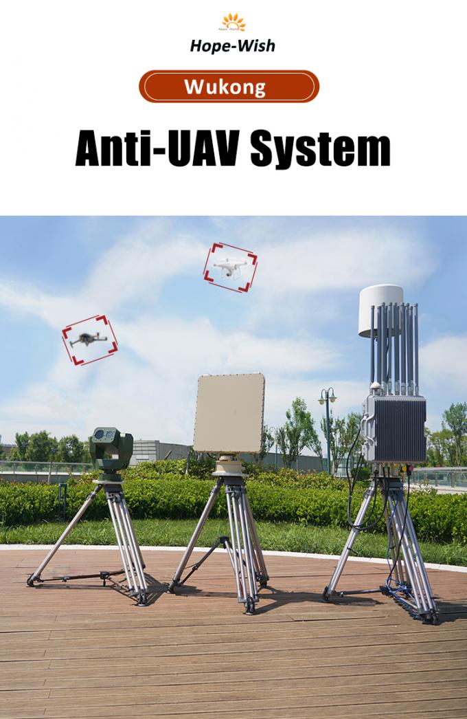 Full Band anti jammer drone Detection Radar uav