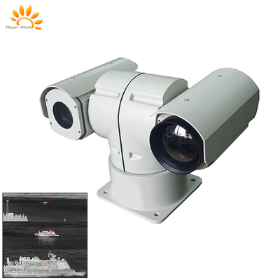 IP67 PTZ Infrared Surveillance Cameras H.264 Laser T Shape Dual-Sensor Thermal Camera