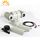 Dual Sensor PTZ Thermal Imaging Camera , Railroad Security Camera