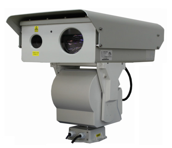 Border Surveillance PTZ Infrared Camera , Long Range CMOS Laser Camera