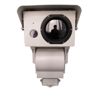 Dual - Sensor Long Range Security Camera , Optical / Thermal Imaging Camera
