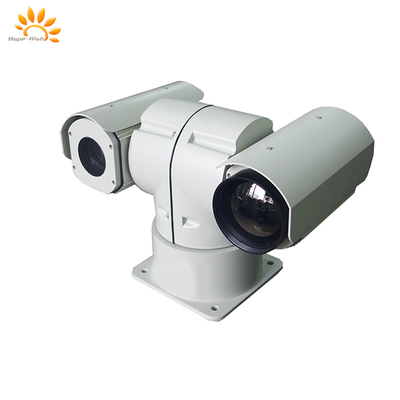 IP67 PTZ Infrared Surveillance Cameras H.264 Laser T Shape Dual-Sensor Thermal Camera