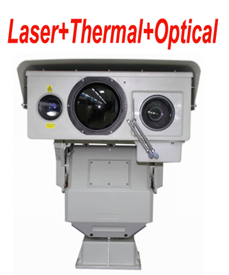 50mK Multi Sensor Long Range Infrared Thermal Camera with PTZ Continuous Zoom Lens