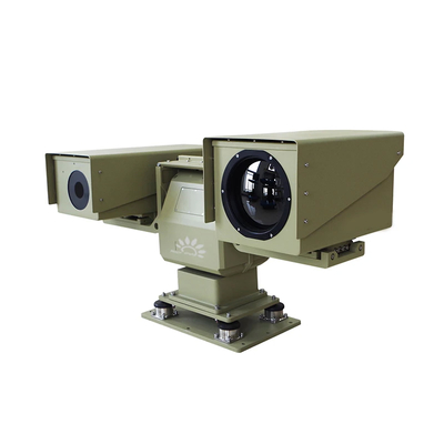 Military Grade Ptz Infrared Thermal Imaging Camera Dual Sensor With 9 Hz Frame Rate