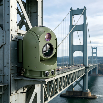 Uncooled thermal ptz camera Long Distance Multi Sensor Thermal Camera for traffic monitoring and urban security applications