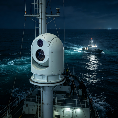 12μm Pixel Size Thermal Surveillance System Long Distance Multi Sensor Thermal Camera for Perimeter Security
