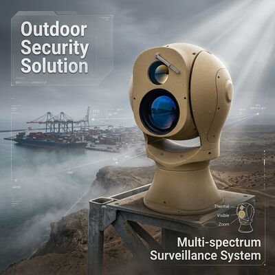 Detection Distance Vehicle 13km Human Long Range Infrared CameraMulti-spectrum Optical Electronical Platform Thermal Lens for Security