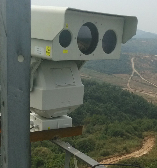 PTZ Infrared Night Vision Thermal Camera , Long Range Laser ...