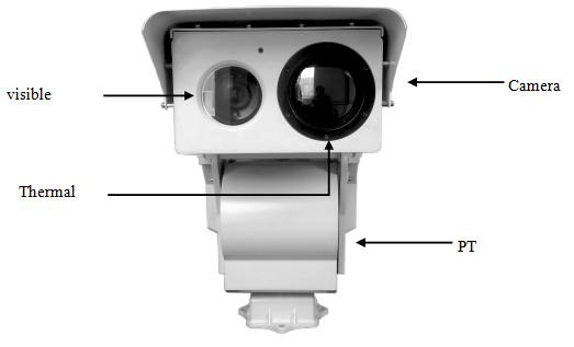 FCC Military Grade Thermal Camera For Border Security , White Infrared Thermal Camera