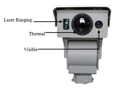PTZ Border Security Dual Thermal Camera Long Distance Night Vision System