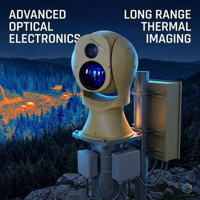 PTZ Thermal Imaging Camera with 10x Optical Zoom IP66 Weatherproof and Intelligent Tracking for Perimeter Security