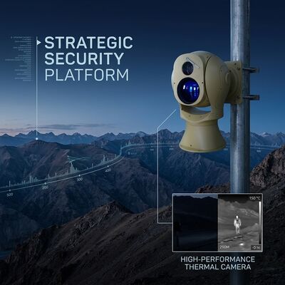 Detection Distance Vehicle 13km Human Long Range Infrared CameraMulti-spectrum Optical Electronical Platform Thermal Lens for Security