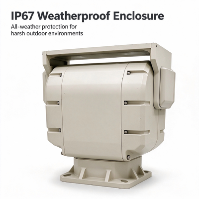 Heavy-Duty 30kg Payload Pan Tilt Unit, 360° Continuous Rotation, IP66 Rugged Outdoor PT Platform